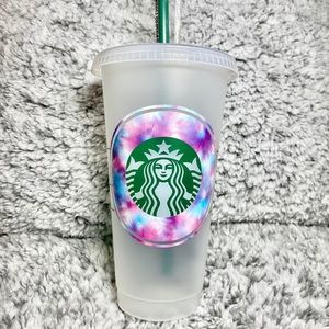 🩵 Tie-Dye Starbucks Cup | Iced Coffee Cup | Starbucks Cold Cup🩵